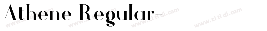Athene Regular字体转换